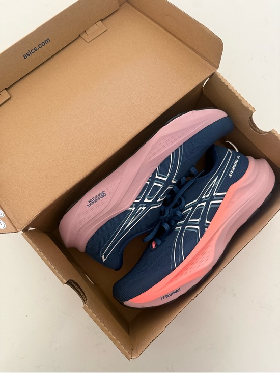 Asics Shoes - ASICS Women's Navy and Pink Running Shoes